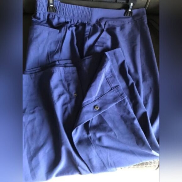 Wide Leg Nautical Athletic Pants Cropped Active Zone Size 3X - Picture 2 of 8